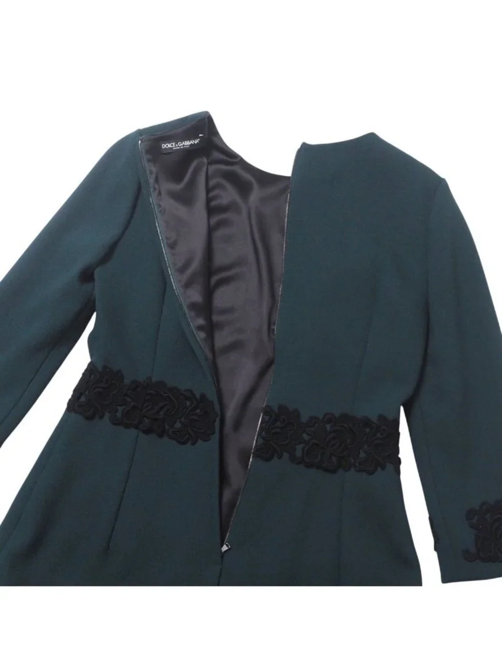 Dolce & Gabbana Tunic 44 Lace Decoration 3/4 Sleeve Top - Picture 6 of 9